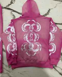 Vente en gros poids lourd logo personnalisé Boxy sweats à capuche surdimensionnés pour hommes épaule tombante sweats à capuche sérigraphié strass à capuche 2025 - Product Image 6