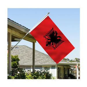2024 Euro prodotti per il tifo 100% resistente in poliestere personalizzano bandiera nazionale <span class=keywords><strong>Albania</strong></span> bandiera 3x5 ft - Product Image 2
