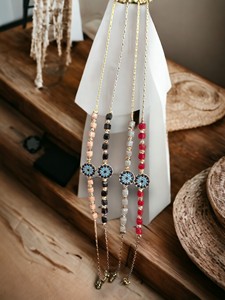 Bracelet enveloppant DAFNI BIG PAZAR en acier inoxydable avec imitation perle et pierre de zircon - Cadeau tendance - Product Image 1