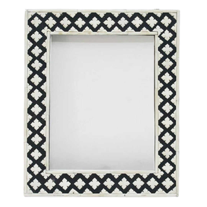 Cadre photo personnalisé luxueux de la meilleure qualité, en bois artisanal avec incrustations d'os, métal et résine pour la décoration de la maison - Product Image 4