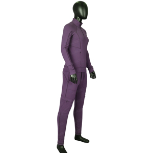 Ensemble personnalisé de rashguard à manches longues et de collants, uniformes d'infirmière, blouses d'hôpital à col montant, tissu sergé polyester/coton, confort optimal - Product Image 2