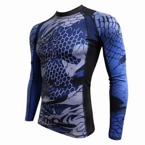 Venta al por Mayor de Rashguards de Manga Larga de Alta Calidad para Hombre, Personalizados con Impresión Digital, Transpirables y de Secado Rápido, Modelo 2026 - Product Image 3