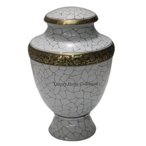 Pot blanc de sublimation d'approvisionnement en gros urnes de crémation modernes les plus sophistiquées urnes de stockage des cendres et urnes funéraires à la maison ou dans une niche - Product Image 6