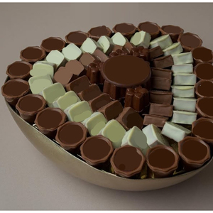 Creative Metal Mirror Polished Chocolate Bowl <b>Table</b> Centerpiece Chocolate Dessert Bowl For Special <b>Occasions</b> And Events - Product Image 1