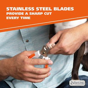 Coupe-ongles écologique pour animaux de compagnie pour chiens avec lames en acier inoxydable tranchantes avec verrous de protection de sécurité - Product Image 5