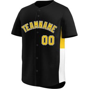 Baseball Jersey Fashion Style Streetwear Bouton Up Personnalisé Brodé Nom de l'équipe Joueur Numéro Vintage Sports Look Soft Fit - Product Image 1