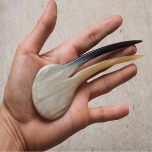 Polished <b>Finish</b> Buffalo Horn <b>Hair</b> Pins for Women's Ox Horn <b>Hair</b> Styling <b>Stick</b> Natural Accessory - Product Image 4