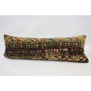 Multicolor Bohemian Vintage Kilim Pillow 16x48 Inch Luxury Woven Woolen Comfort and Style Printed <b>18x18</b> Size for Floor Use - Product Image 4