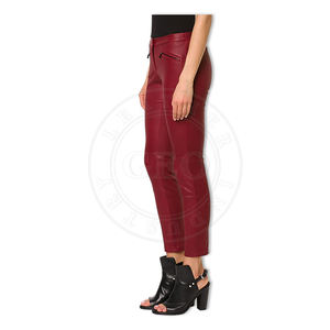 Pantalon en cuir de la robe des femmes avec l'isolation, OEM fait sur commande - Product Image 2