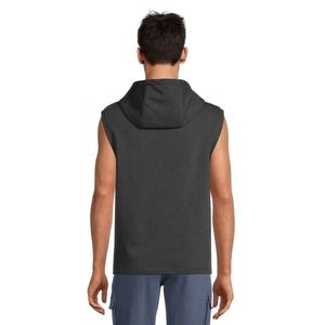 2024 XS Size <b>Men's</b> Workout <b>Sleeveless</b> Gym <b>Hoodie</b> Breathable French Muscle Cut Tank Custom Logo Solid Print Pattern for Summer - Product Image 3