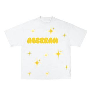 T-shirt imprimé bouffant Streetwear pour hommes personnalisé OEM d'usine T-shirt surdimensionné en coton Chemise à logo en relief 3D - Product Image 4