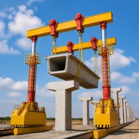 Grúa Pórtico Hidráulica de 4 Toneladas con Sistema de Elevación Telescópico de Cilindros Multietapa y Desplazamiento sobre Rieles para Manejo de Cargas Pesadas