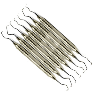 Curetas Gracey Quirúrgicas de Precisión Mundial, Ergonómicas, con Cassette de Esterilización, de Acero Inoxidable, para Periodoncia, Manuales, Clase I CE - Product Image 6