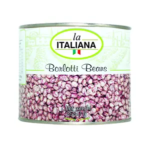 Top quality canned food high in antioxidants Cranberry Beans 2,55 Kg Canned Borlotti baked beans