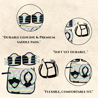 Ensemble de tapis de selle de haute qualité pour chevaux, en coton équestre premium, durable, pour l'équitation, l'entraînement et le dressage