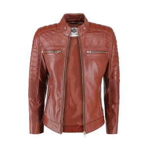 Chaquetas de cuero genuino para mujer Chaquetas de cuero de piel de oveja originales de alta calidad Diseño personalizado Chaqueta de motocicleta de Invierno para mujer - Product Image 2