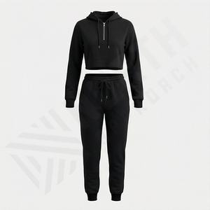 Vêtements de créateur, marques célèbres, vêtements de luxe pour femmes, ensembles de survêtement, col rond, demi-zip, ensemble 2 pièces, ensembles de mode, vêtements de sport haut de gamme - Product Image 1