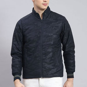 Best Quality 2025 Men's <b>Long</b> Sleeves Bomber Jackets Plus Sized Top Selling Winter Clothing With Stand Collar <b>Canvas</b> OEM Serviced - Product Image 1