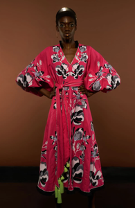 Personnalisé Profond Col V Vintage Tropical Floral Longues Occasions Spéciales Élégante Femme D'été Longue Dame Vente En Gros Casual Sexy Robes - Product Image 5