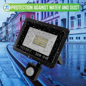Clar-ngoài trời nhôm IP66 Led Đèn Pha cảm biến chuyển động không thấm nước an ninh Spotlight cho vườn & lối vào mặt tiền 20W-100W - Product Image 5