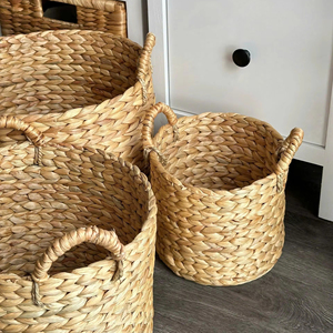 Organización de almacenamiento para el hogar CESTA de vientre material de algas marinas ecológicas Almacenamiento de cesta de maceta de moda 2023 jardín - Product Image 1