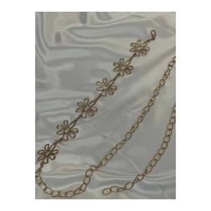 Daisy Gold Detailed Women's Waist <b>Chain</b> Waist <b>Belt</b>, Dress <b>Belt</b>, Skirt <b>Belt</b>, Trouser <b>Belt</b> - Grey - Product Image 1