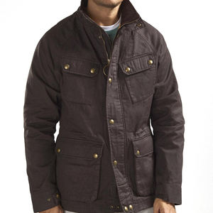 Veste en toile cirée pour homme personnalisable pour l'hiver, 100% coton, respirante, séchage rapide, décontractée, option logo sur le devant, plusieurs tailles - Product Image 3