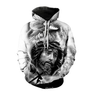 Good Design Fashionable <b>Christian</b> <b>Hoodie</b> 100% Cotton Men's Custom High Quality Puff Printed Anti-Pilling Customizable Autumn - Product Image 1