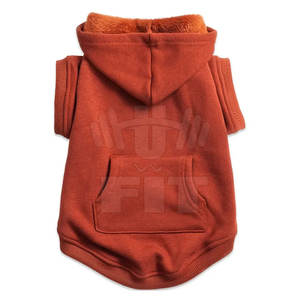 Automne hiver 100% coton chien manteau classique solide motif sweat à capuche confortable chien vêtements - Product Image 4