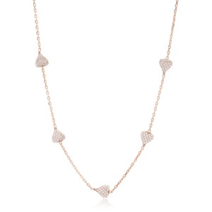 Collar con Colgante de Zirconia Brillante con Diseño de Corazón de 7 mm, Collar para Mujer, Hecho a Mano en Turquía, Joyería de Plata de Ley 925 al por Mayor - Product Image 6