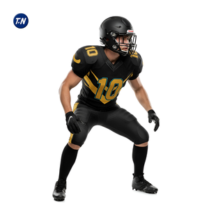 Ensemble short et maillot de football américain imprimé, anti-humidité, durable, en maille respirante, séchage rapide, motif 3D, grandes tailles - Product Image 2