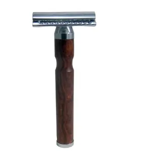 Double Edge Safety <b>Razor</b> Aluminium <b>Set</b> Handle Metal Classical Rose Gold <b>Razor</b> - Product Image 6