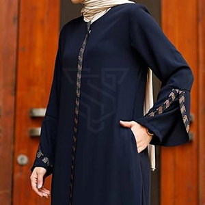Vente en gros Robe musulmane design durable Abaya de Dubaï pour femme Hijab à la mode Abaya avec logo personnalisé - Product Image 2