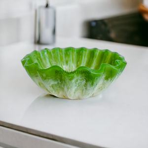 Ensaladera de resina de cocina y mesa, nuevo diseño, cuenco de resina para servir, vajilla hecha a mano para el hogar y el jardín, cuencos personalizados - Product Image 4