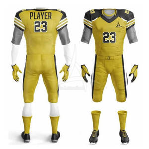 Meilleures ventes Uniforme de football américain Tissu respirant Confortable Manches courtes Taille plus personnalisable pour l'entraînement et les matchs - Product Image 6