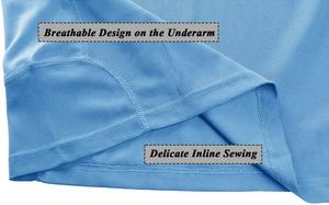 Unisexe décontracté grande taille bleu ciel respirant pour T-Shirt haute qualité col vierge conception anti-boulochage Logo personnalisé chemises pour hommes - Product Image 5