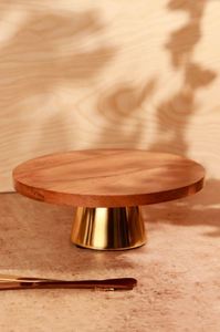 ที่น่าทึ่งโลหะไม้เค้กขาตั้งขนมหวานงานแต่งงานบ้านโรงแรมร้านอาหารวันเกิดอุปกรณ์ตกแต่ง24 - Product Image 2