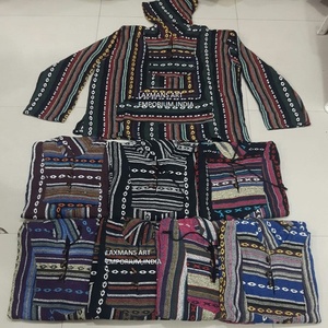 Nuevas chaquetas de invierno de algodón con sudaderas con capucha DE LA India, sudaderas con capucha de algodón a rayas de varios colores, sudaderas con capucha de invierno al por mayor, sudaderas con capucha de algodón - Product Image 1