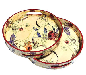 Venta caliente MDF con bandeja de trabajo Mina Bandeja decorativa para el hogar y el hotel Bandeja de servicio hecha a mano - Product Image 2