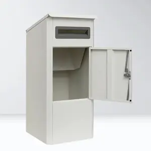 Parsel posta kutusu galvanizli posta kutuları ODM Letterboxes paslanmaz çelik Metal açık akıllı kilitlenebilir duvara monte damla posta kutusu OEM