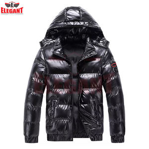 Chaqueta acolchada para hombre, manga larga, diseño personalizado, brillante, con relleno, abrigo de invierno, chaqueta acolchada para hombre de Elegant Sports - Product Image 3