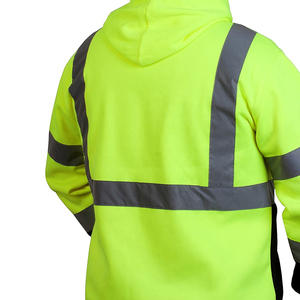 Personnalisable hommes haute visibilité Construction travailleur à capuche respirant vestes de sécurité réfléchissant haute visibilité pour le travail Logo personnalisé - Product Image 6