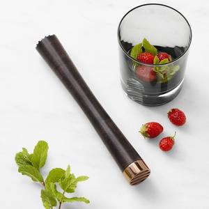 Muddler de Cócteles Premium de Madera y Silicona, Herramienta de Bar Duradera para Triturar Suavemente Hierbas, Frutas y Cócteles Artesanales - Product Image 5