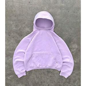 Sudadera con capucha azul oscuro para niñas, sudaderas con capucha de gran tamaño, la mejor calidad, 100% de lana, duradera, Color sólido, venta al por mayor, Sudadera con capucha lisa, lo último - Product Image 3