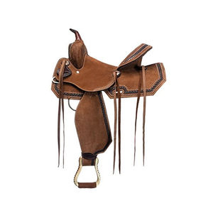 Selle de course de baril Western en cuir de qualité supérieure avec logo personnalisé pour cheval Selle de cheval anglaise de style nouveau avec taille personnalisée - Product Image 2