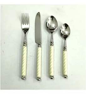 ชุดเครื่องใช้บนโต๊ะอาหารทำด้วยมือชุดเครื่องใช้บนโต๊ะอาหารทำจากสเตนเลสสตีลสีทองสำหรับตกแต่ง - Product Image 5