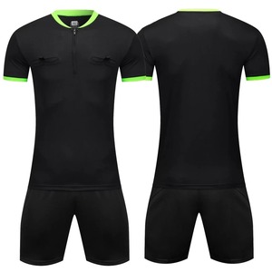 Nouveau football arbitre uniforme hommes col rabattu Football arbitre vêtements à manches courtes juge chemise trois poches Shorts - Product Image 4