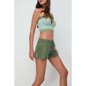 Shorts Casuales de Algodón para Mujer, Cintura Alta, con Lentejuelas y Perlas Decorativas, Talla XS, Shorts Deportivos y de Moda - Product Image 6