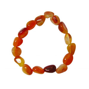 High quality Indian yellow carnelian agate tumbled crystal <b>bracelet</b> Natural Gemstone Jewelry <b>Men</b> & Women Gift Energy Meditation - Product Image 1