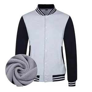 Blouson de sport unisexe coupe ample, style Chicago, brodé, avec fermeture éclair et col rond, coupe-vent, vente en gros - Product Image 1